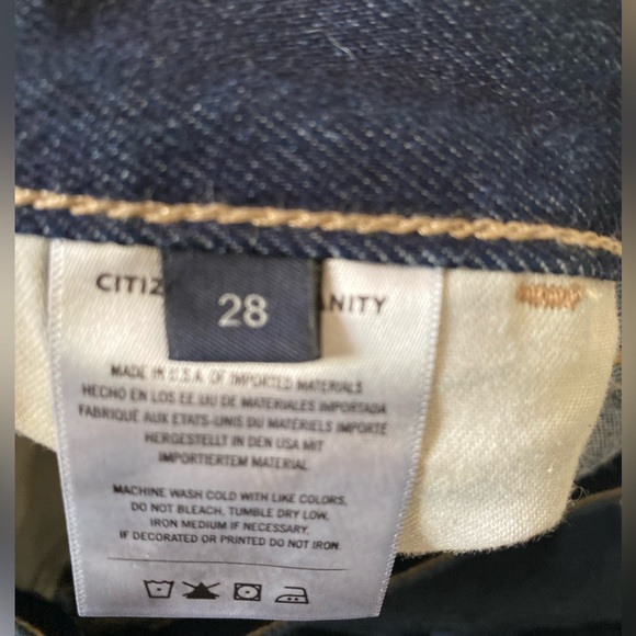 NWOT dark wash wide leg jeans CITIZENS OF HUMANITY Maritzy pleated 28 - Picture 6 of 10